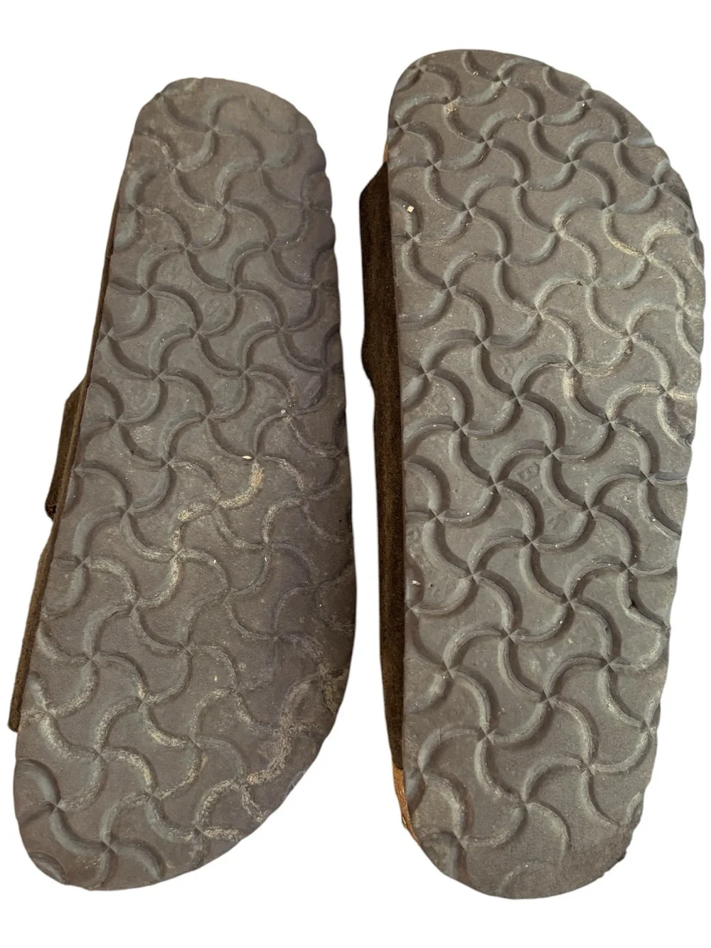 Birkenstock Arizona Suede Double Strap Sandals in Brown